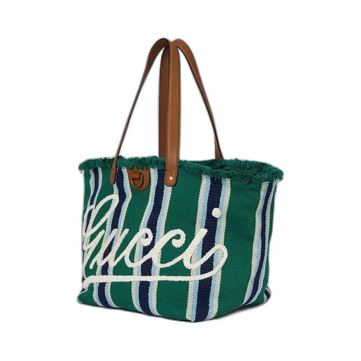 Embroidered Medium Canvas Tote Bag