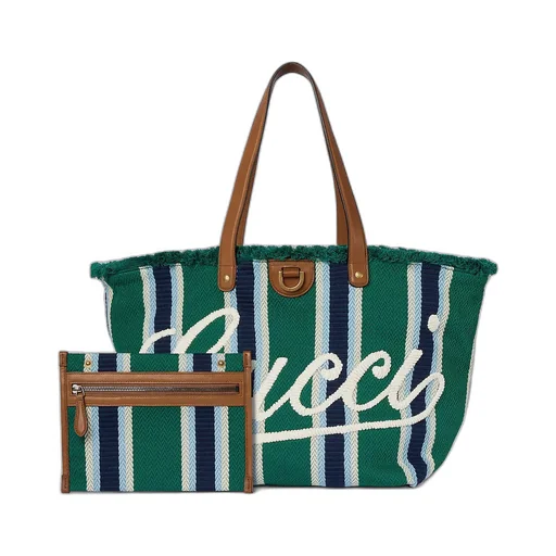 Embroidered Medium Canvas Tote Bag