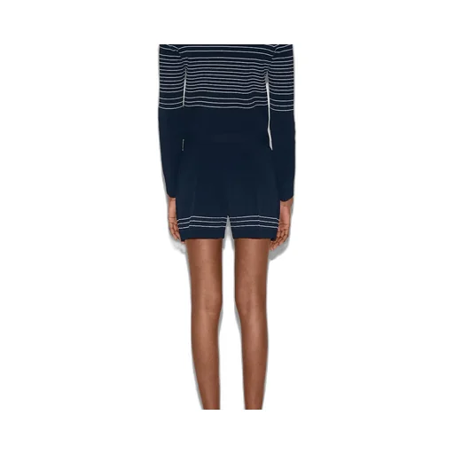 Fabric Shorts With Intarsia