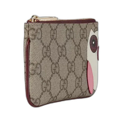 Gg Key Case With Owl Detail