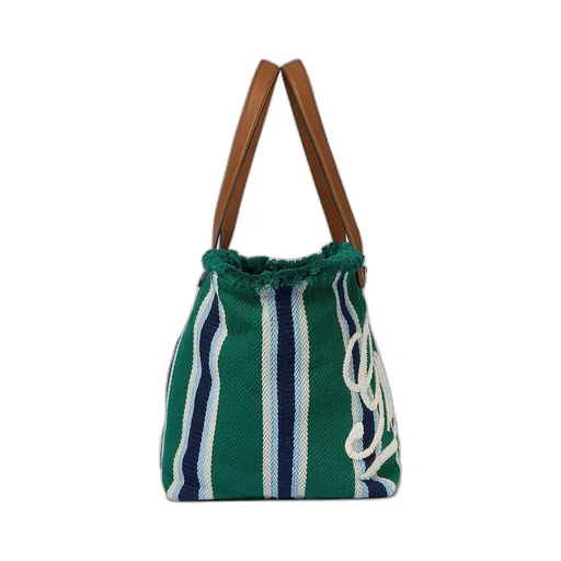 Embroidered Medium Canvas Tote Bag