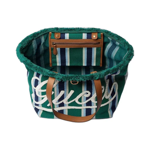 Embroidered Medium Canvas Tote Bag