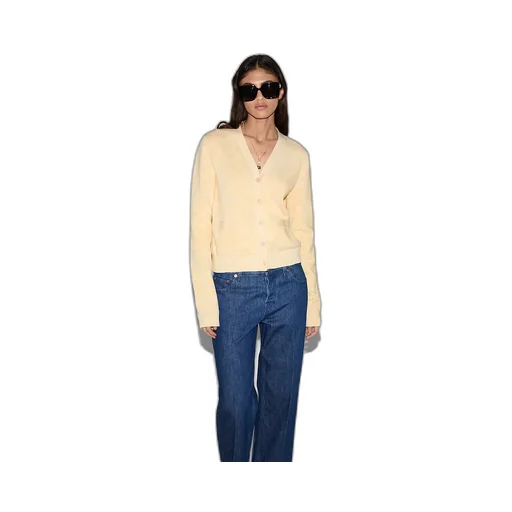 Fine Cotton Gg Jacquard Cardigan