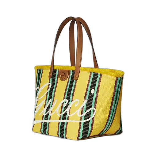 Embroidered Medium Canvas Tote Bag