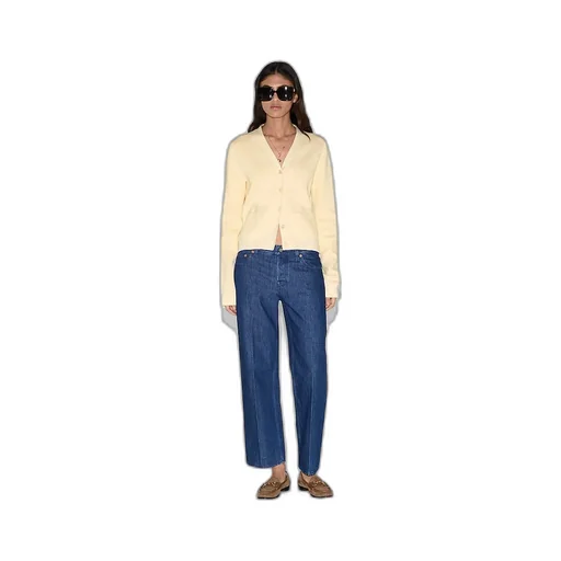 Fine Cotton Gg Jacquard Cardigan