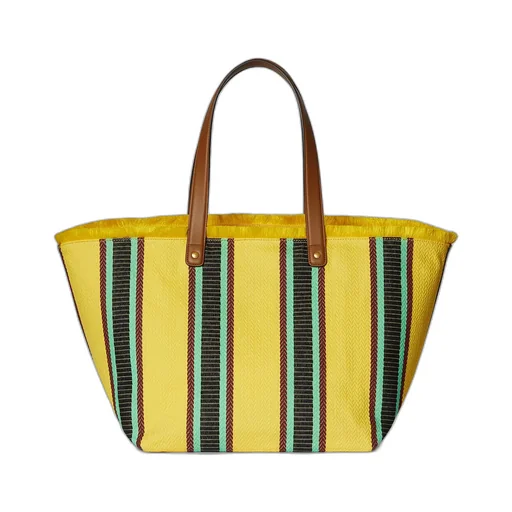 Embroidered Medium Canvas Tote Bag