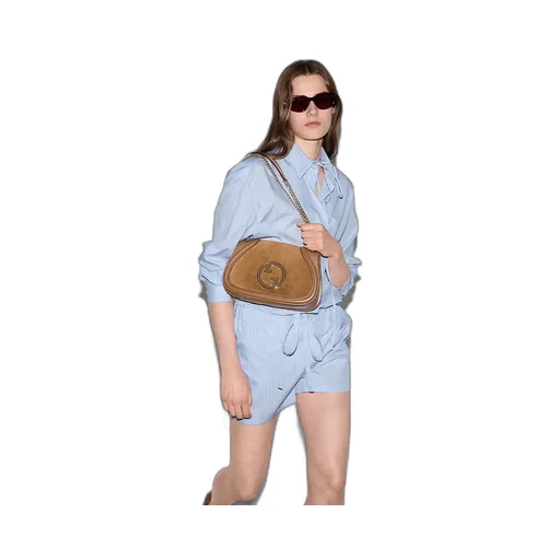 Striped Cotton Shorts With Embroidery