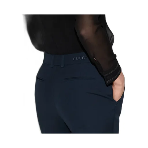 Cotton Trousers With Embroidery
