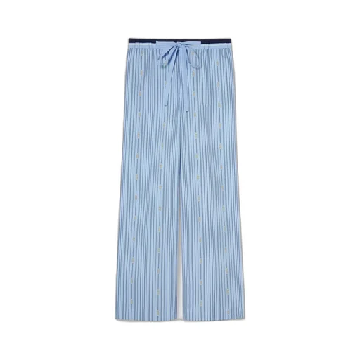 Printed Cotton Poplin Trousers