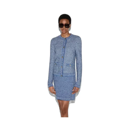 Fine Cotton Crewneck Cardigan