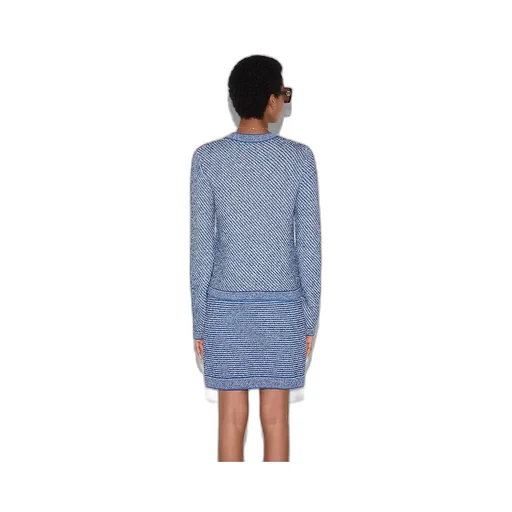 Fine Cotton Crewneck Cardigan