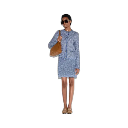 Fine Cotton Crewneck Cardigan