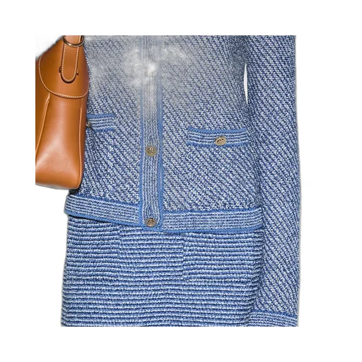 Fine Cotton Crewneck Cardigan
