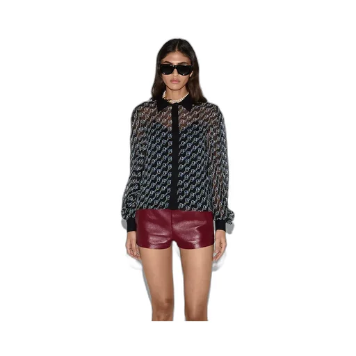 Printed Silk Creponne Shirt