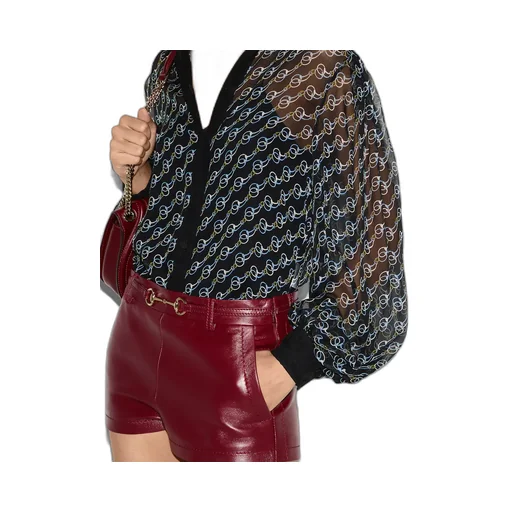 Printed Silk Creponne Shirt