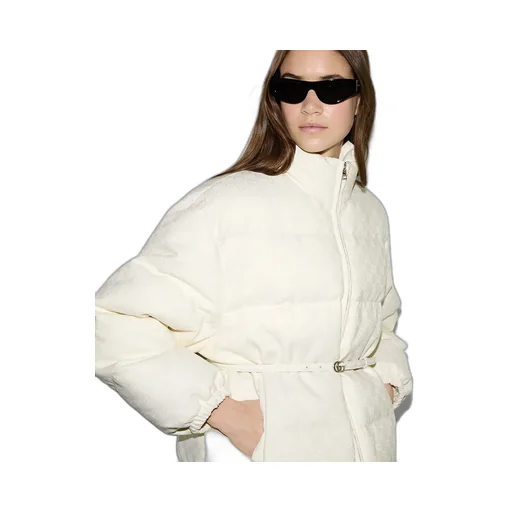Gg Canvas Padded Bomber Jacket