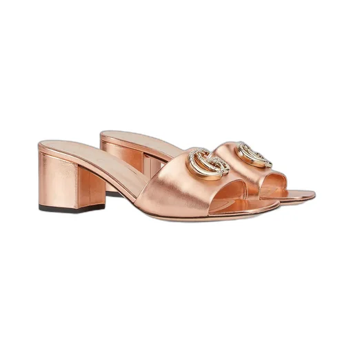 Slide Sandal With Double G