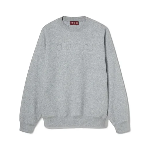 Embossed Cotton Jersey Sweatshirt