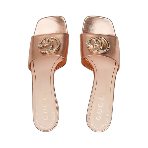 Slide Sandal With Double G