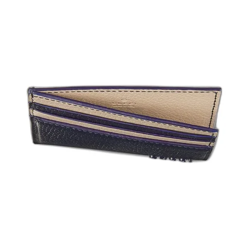 Bi-Colour Card Case With Gucci Logo