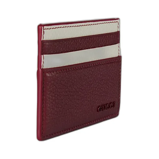 Bi-Colour Card Case With Gucci Logo