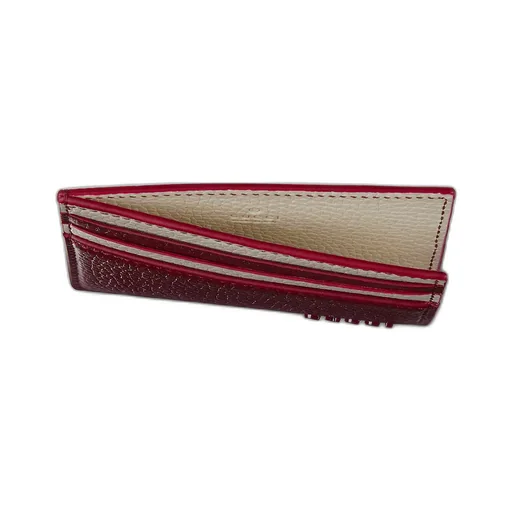 Bi-Colour Card Case With Gucci Logo