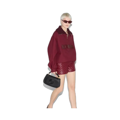 Embossed Gabardine Bomber Jacket