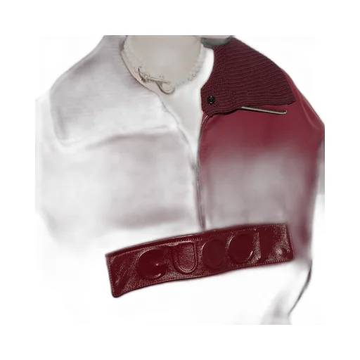 Embossed Gabardine Bomber Jacket