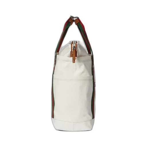 Printed Canvas Large Tote Bag