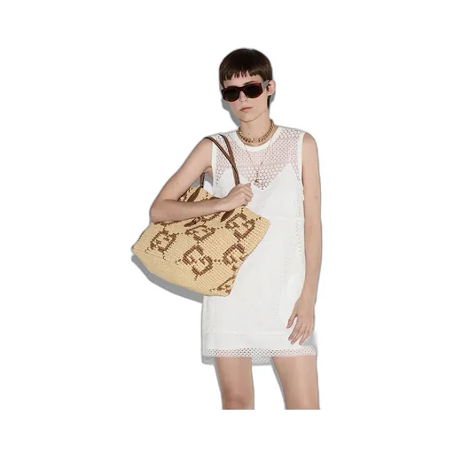 Cotton Macramé Mini Dress