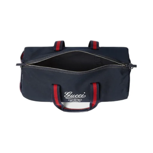 Large Printed Canvas Duffle Bag