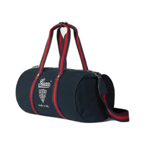 Large Printed Canvas Duffle Bag