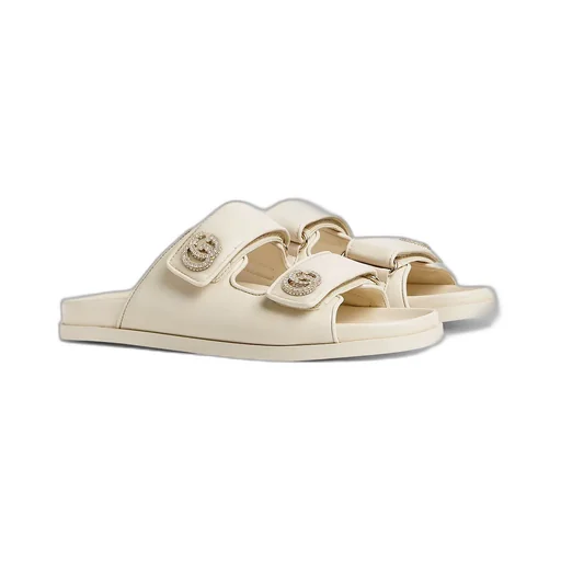 Sandal With Crystal Double G