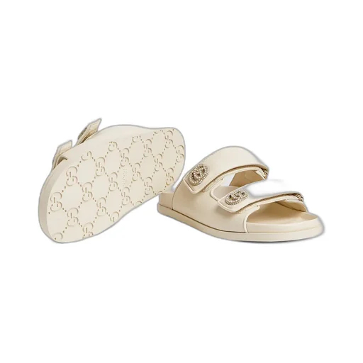 Sandal With Crystal Double G
