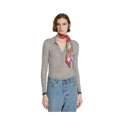 Allover Floral Print Silk Ribbon