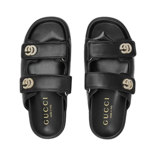 Sandal With Crystal Double G