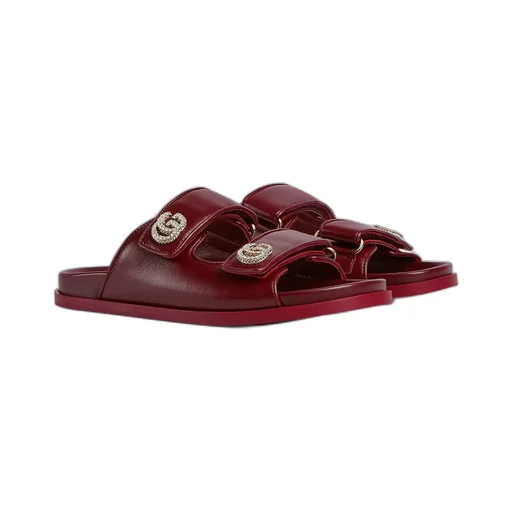 Sandal With Crystal Double G