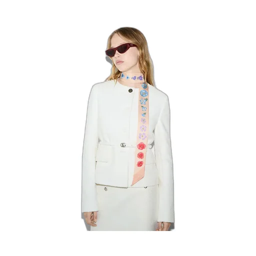 Printed Silk Neck Bow