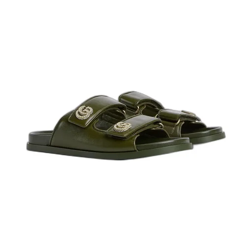 Sandal With Crystal Double G