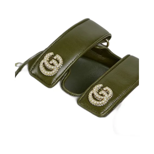 Sandal With Crystal Double G
