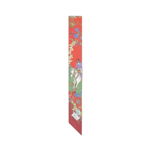 Allover Floral Print Silk Ribbon