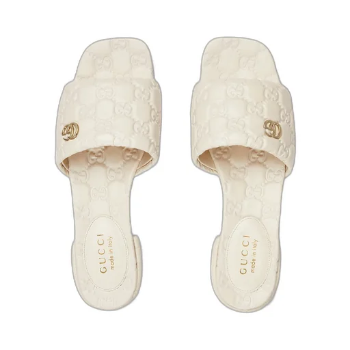 Slide Sandal With Double G