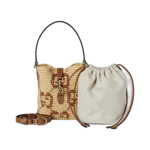 Woven Mini Bucket Bag