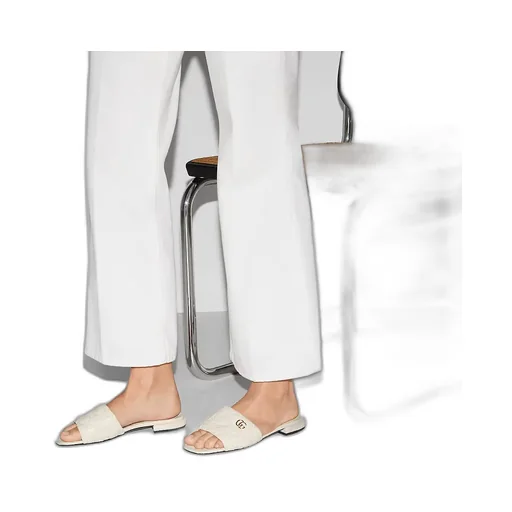 Slide Sandal With Double G