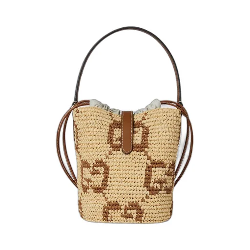 Woven Mini Bucket Bag