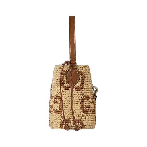 Woven Mini Bucket Bag