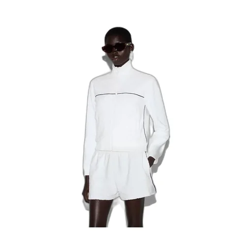 Gg Terrycloth Cotton Zip Sweatshirt