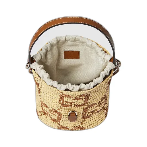 Woven Mini Bucket Bag