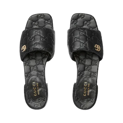 Slide Sandal With Double G