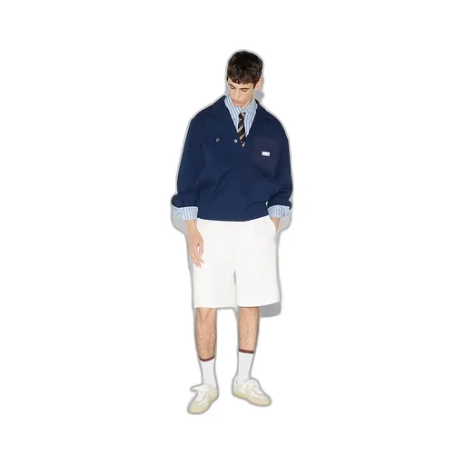 Linen Blend Gg Canvas Shorts